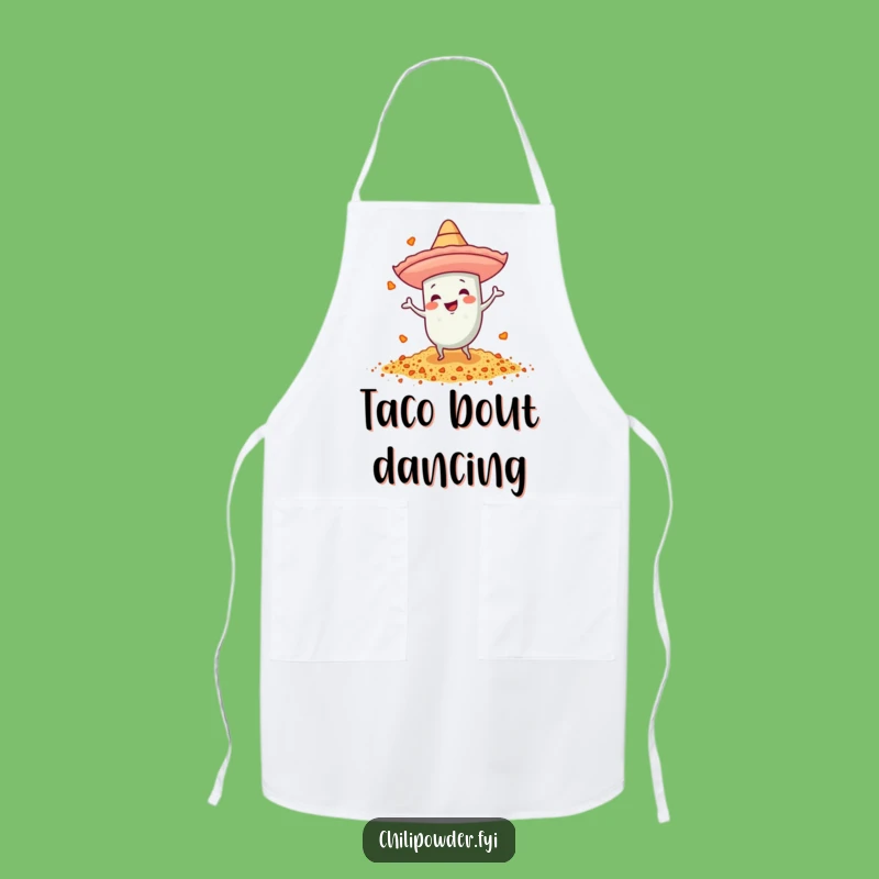 Funny Dancing Chili Powder Sombrero Apron: Fiesta Kitchen Fun Gift