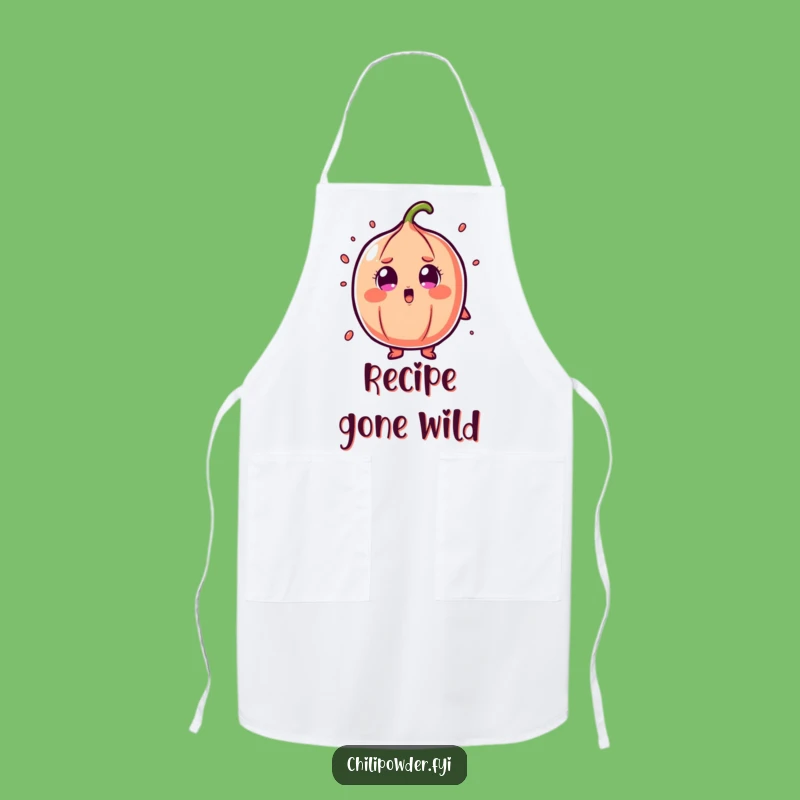 Funny Shocked Chili Powder Apron: Cartoon Surprise Kitchen Gift