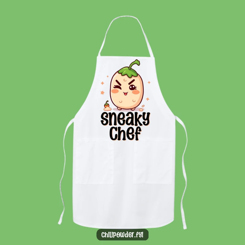 Funny Winking Chili Grin Apron - Cook with a Mischievous Flair