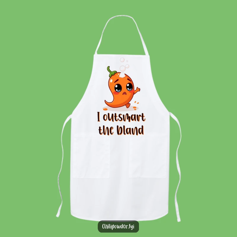 Funny Chili Powder Dodge Chef Apron - Surprised Spice Kitchen