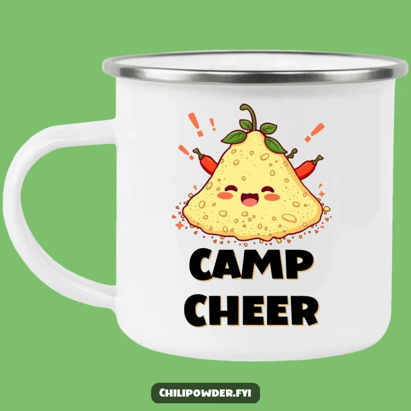 Funny Chili Powder Camping Mug: Cheerful Spice for Outdoor Adventures Gift