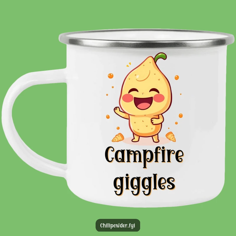 Funny Laughing Chili Camping Mug: Share a Laugh Outdoors