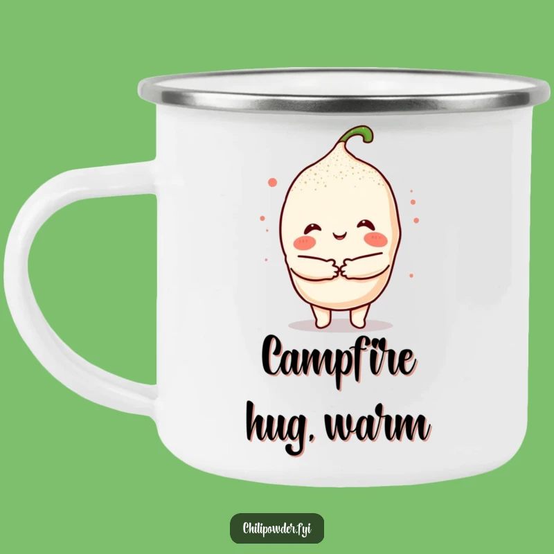 Funny Kawaii Chili Hug Camping Mug: Warm Up Your Adventures with Spice
