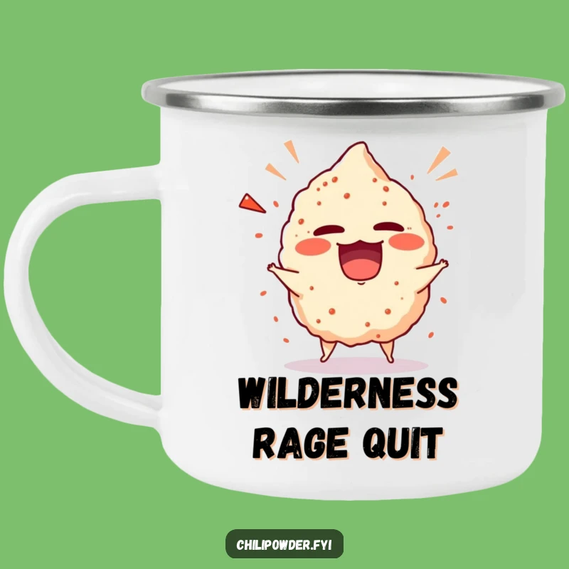 Funny Chili Powder Tantrum Camping Mug - Rugged and Hilarious Giggling Cup