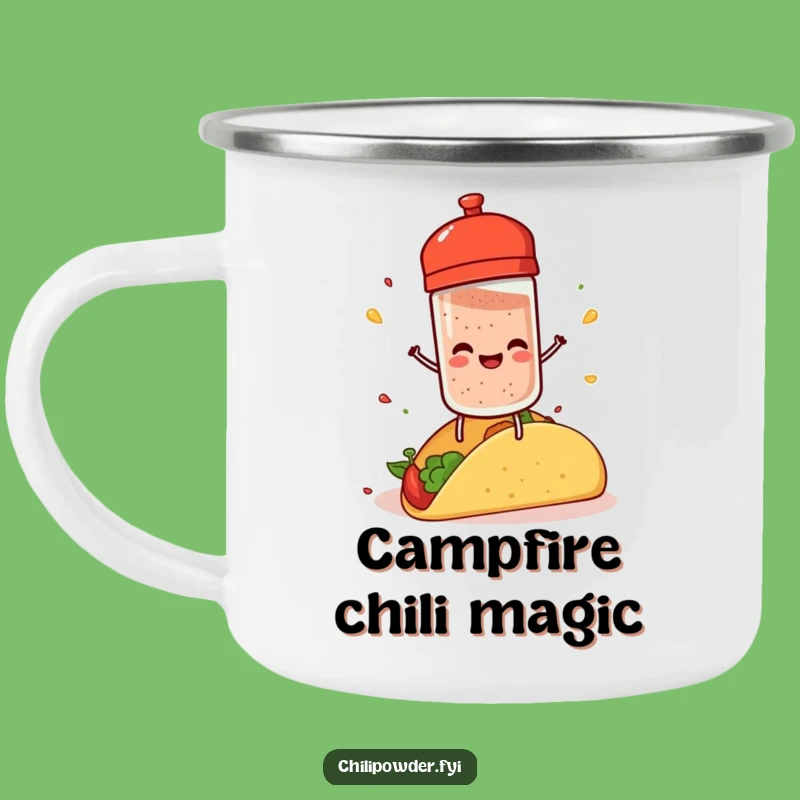 Funny Chili Shaker Camping Mug: Spice Up Your Camp Coffee!
