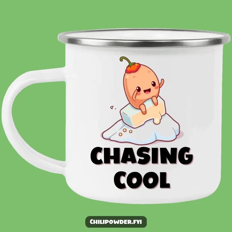 Funny Kawaii Chili Powder Camp Mug A Ruggedly Hilarious Gift