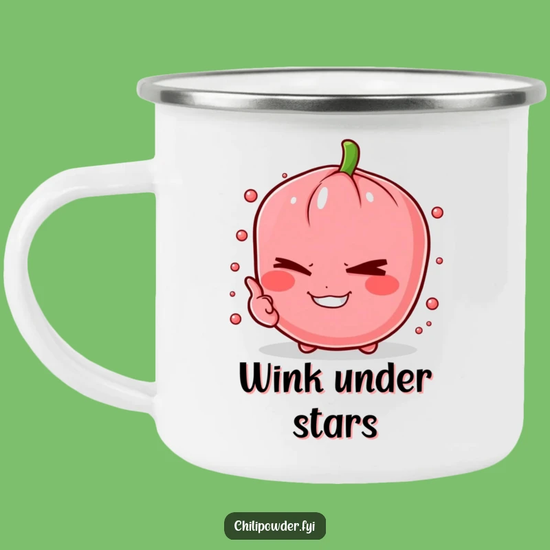 Outdoor Funny Winking Chili Mug: Adventure with a Sly Wink