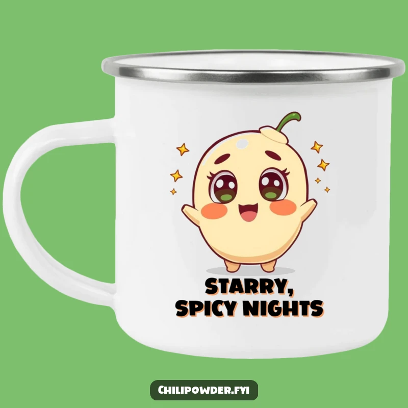 Funny Comet Chili Camping Mug: Adventure Under the Stars!