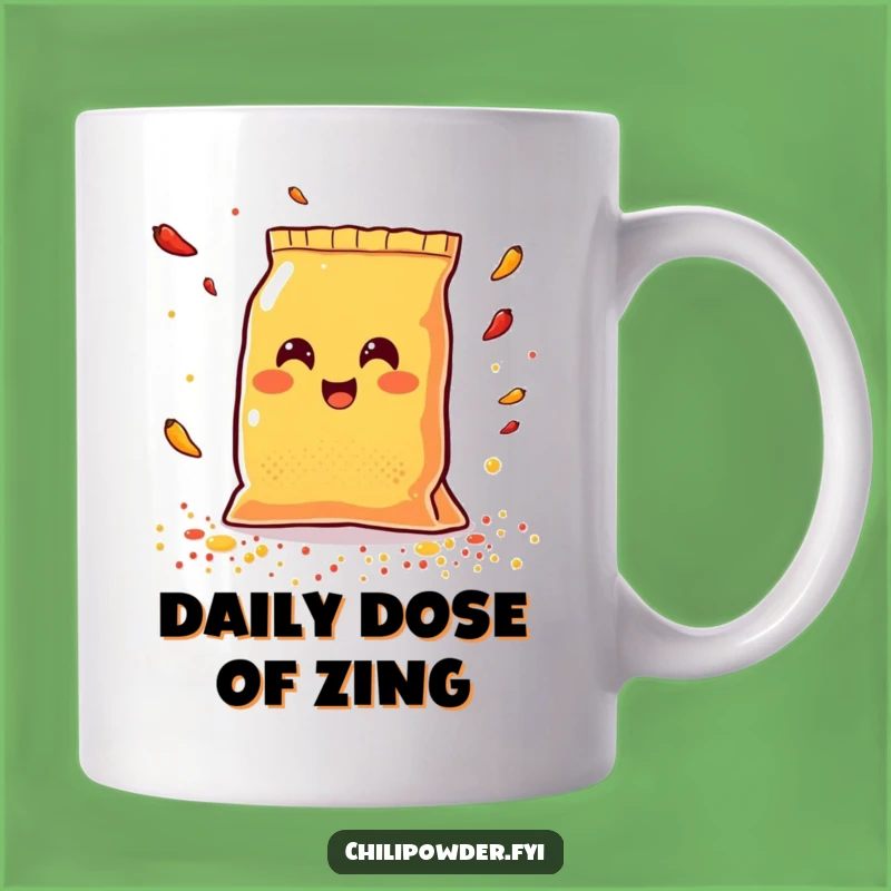Funny Kawaii Chili Bag Spice Mug - Joyful Scattering Humor Gift