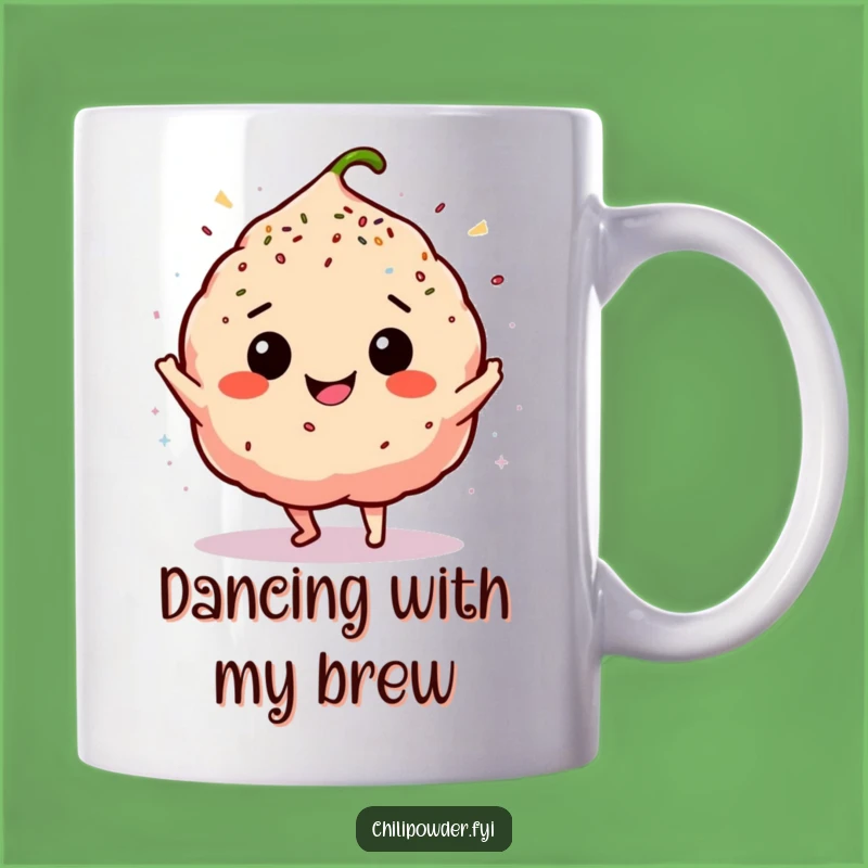 Funny Chili Powder Dance Mug - Hilarious Sprinkled Spice Gift for Joyful People