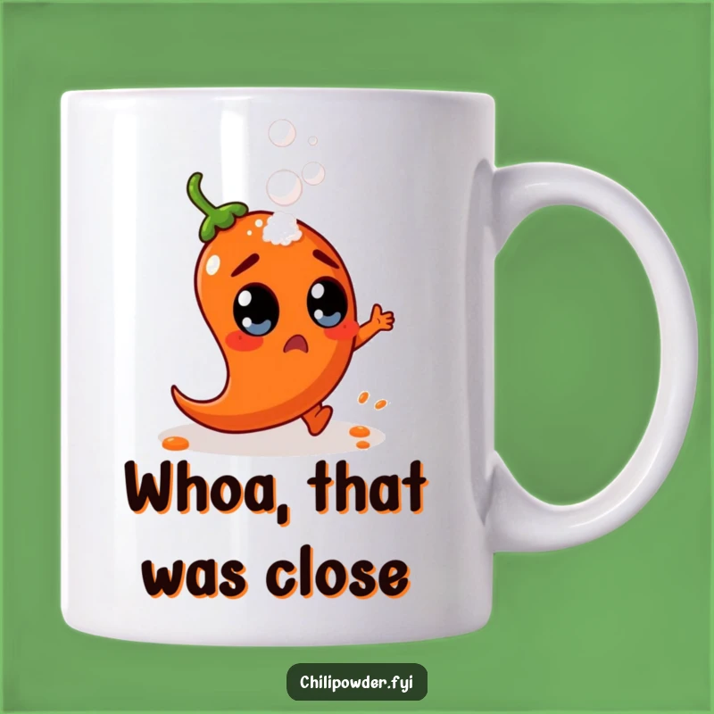 Funny Chili Powder Dodge Mug - Surprised Spice & Salt Gag Gift