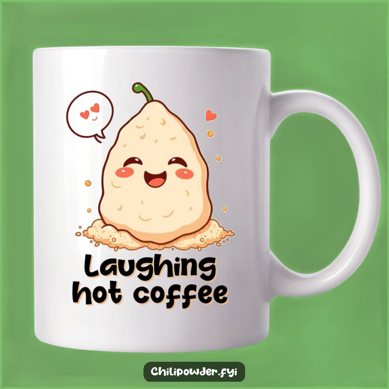 Funny Laughing Kawaii Chili Pile Mug - Hearty Spice Humor Gift