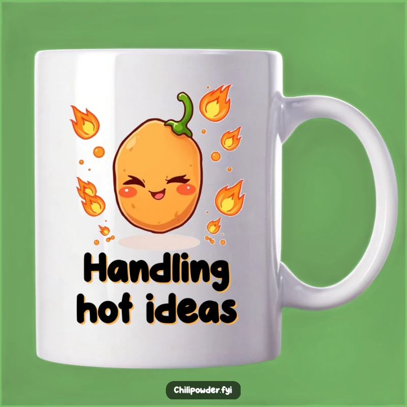 Funny Winking Chili Grain Mug: A Mischievous Gift for Fire Lovers!