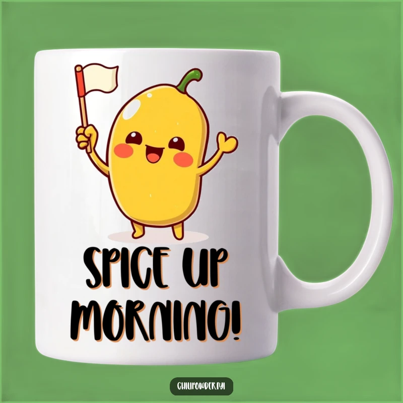 Funny Kawaii Chili Powder Mug: Spice Up Your Day with Hilarious Fanfare