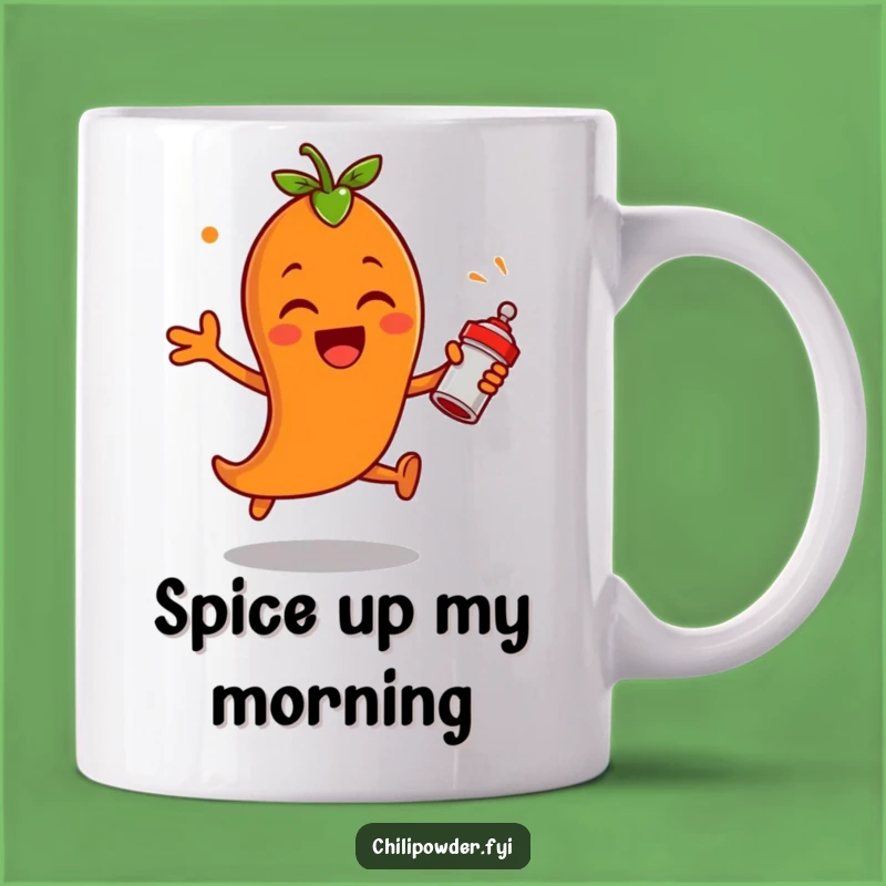 Funny Chili Powder Leap Mug: Exciting Spice Shaker Gift for Spice Lovers