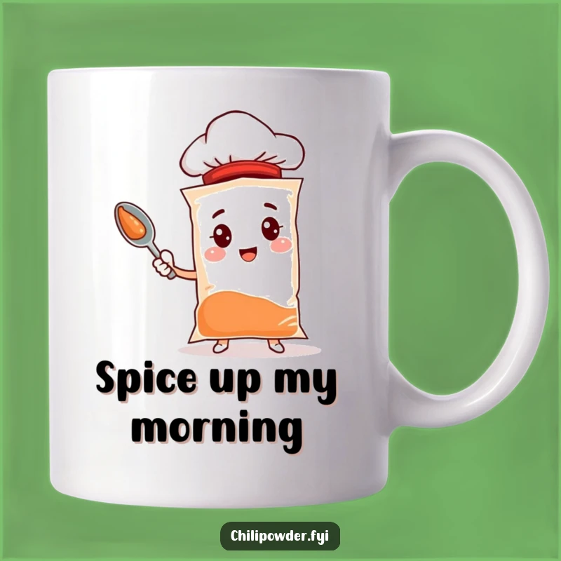 Funny Chef Chili Mug: Tiny Hat Spice Character, Perfect Funny Gift for Cooks
