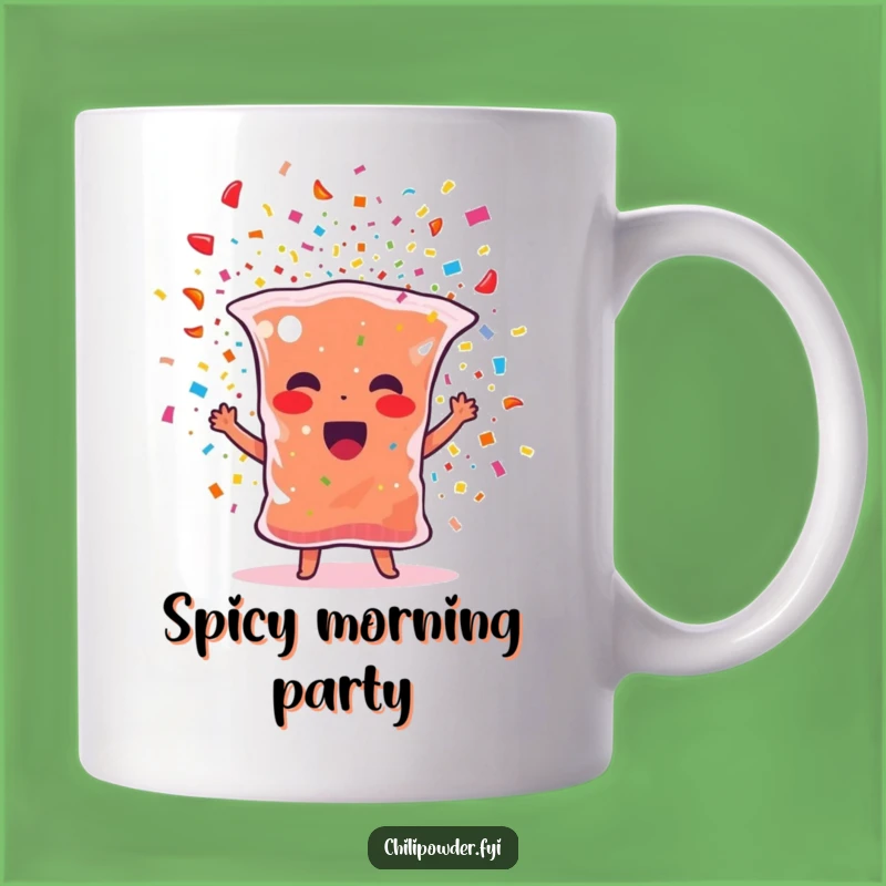 Funny Party Chili Mug: Confetti Spice Character, Perfect Funny Gift for Fun Lovers