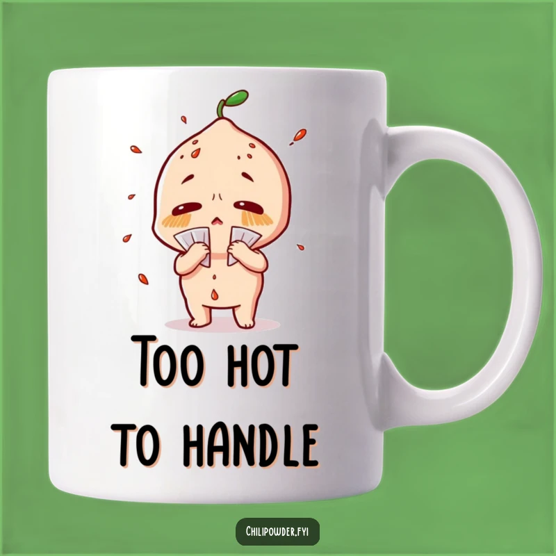 Funny Sweating Chili Powder Mug: Dramatic Heat Relief Gift for Spicy Lovers
