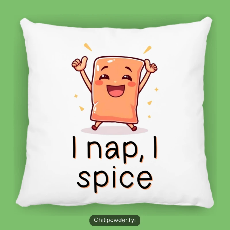Chili Pouch Victory Dance Pillow - Funny Triumphant Comfort