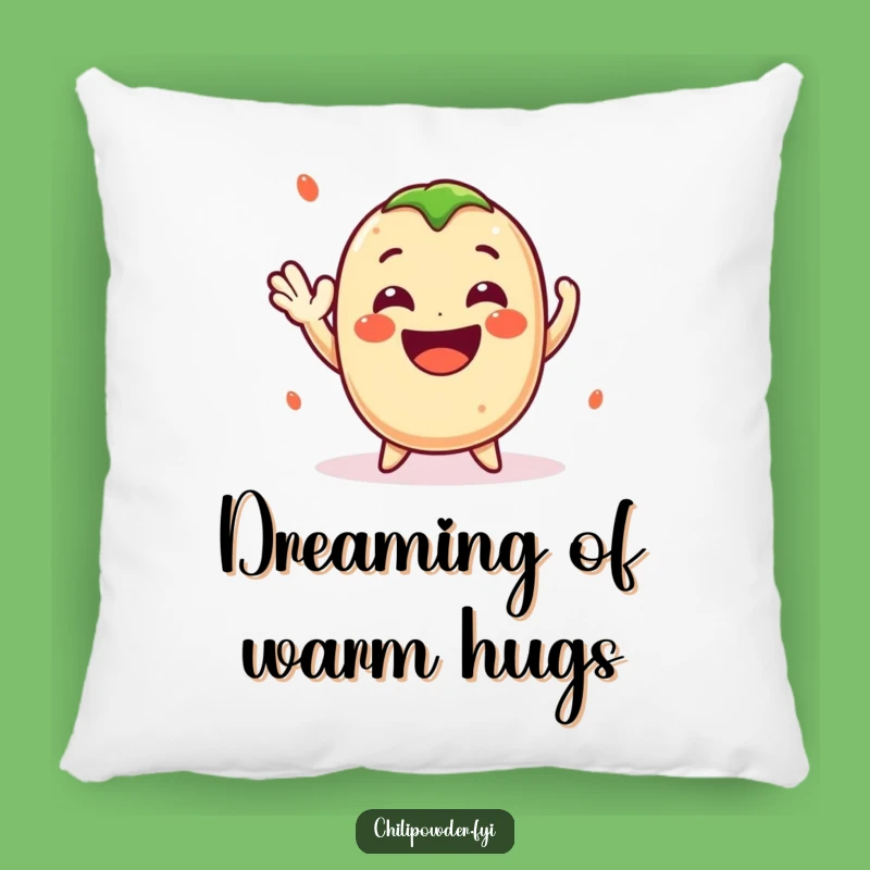 Funny Kawaii Chili Powder Wave Pillow - Cheerful Spicy Accent Gift