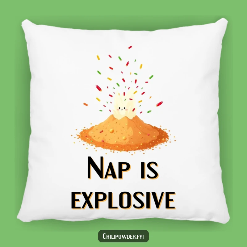 Funny Chili Powder Confetti Pillow: Cozy Up with a Hilarious Spicy Accent