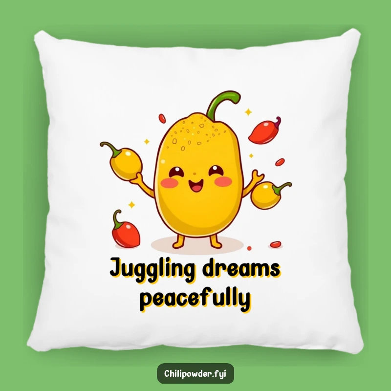 Funny Kawaii Chili Powder Juggling Pillow - Cozy Hilarious Spicy Accent Gift