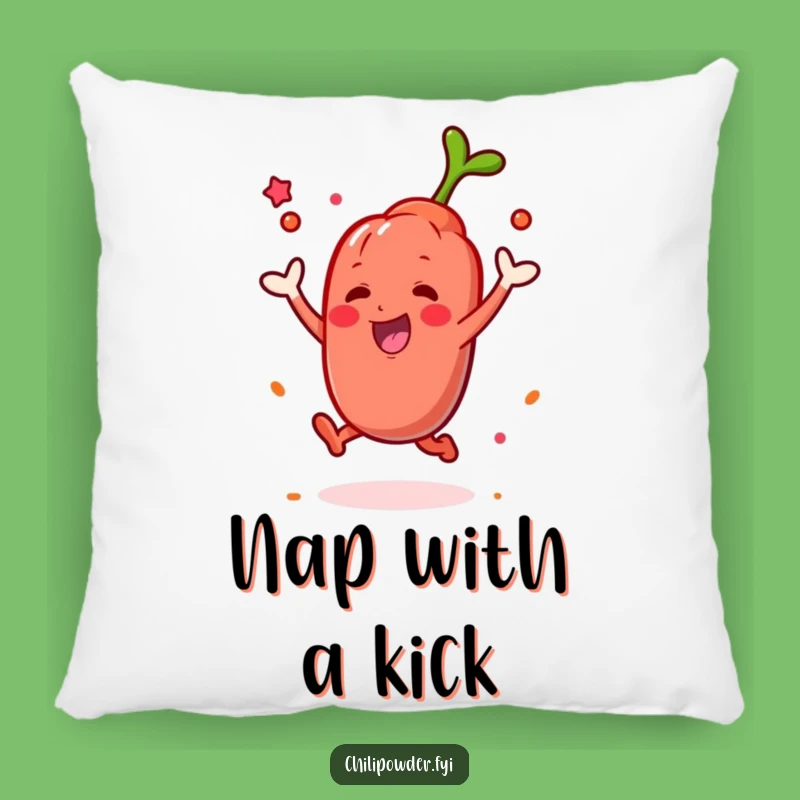 Funny Kawaii Chili Powder Pillow: Snuggle with Spicy Character Comfort!