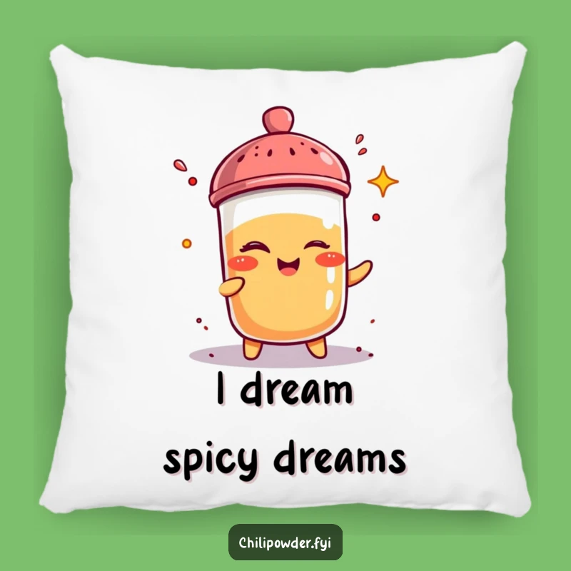 Cheeky Chili Powder Pillow - Funny Winking Shaker Comfort