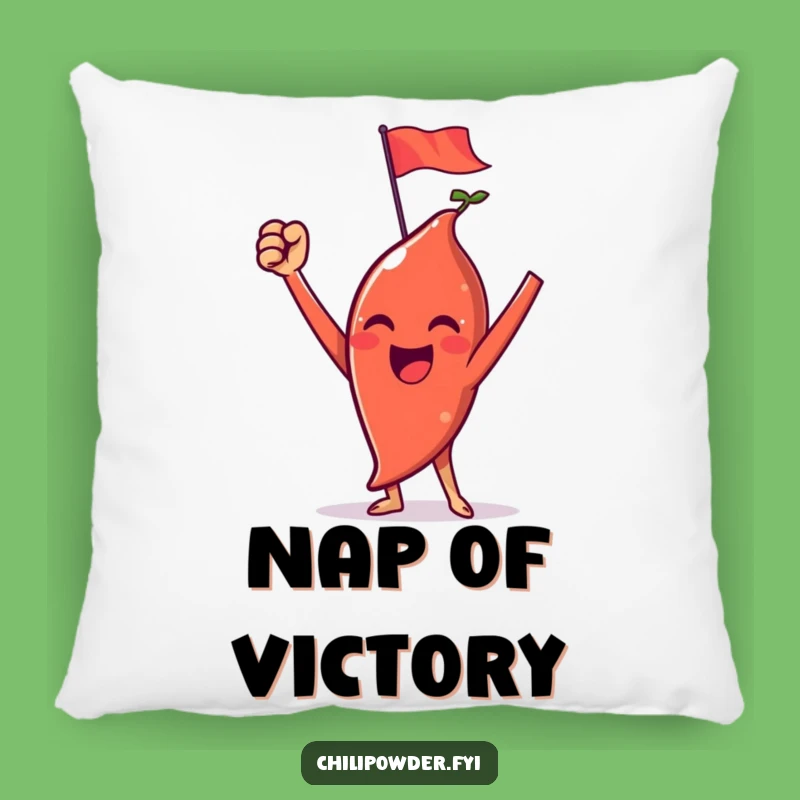 Comfortable Funny Victorious Chili Powder Flag Pillow: Triumph Cushion Gift
