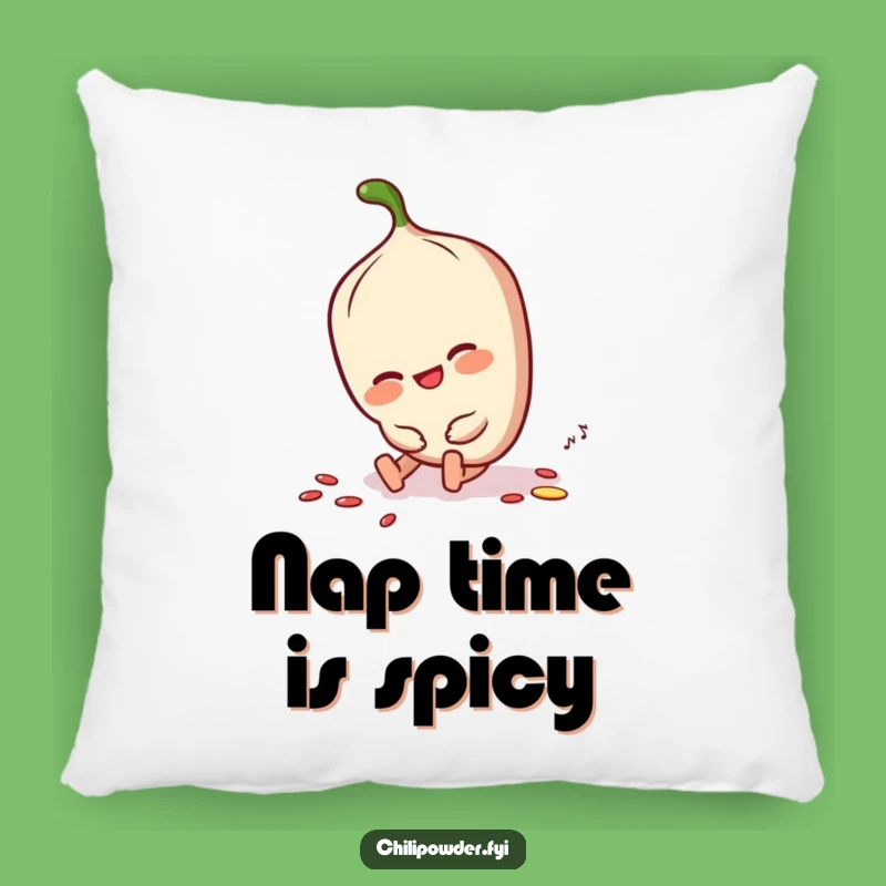 Funny Chili Powder Tripping Pillow - Comfy Spice Character Cushion