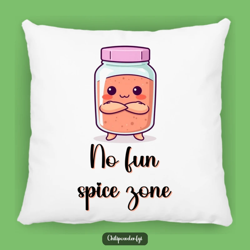 Funny Stern Kawaii Chili Jar Pillow - Cozy Comfort with Authority Gift