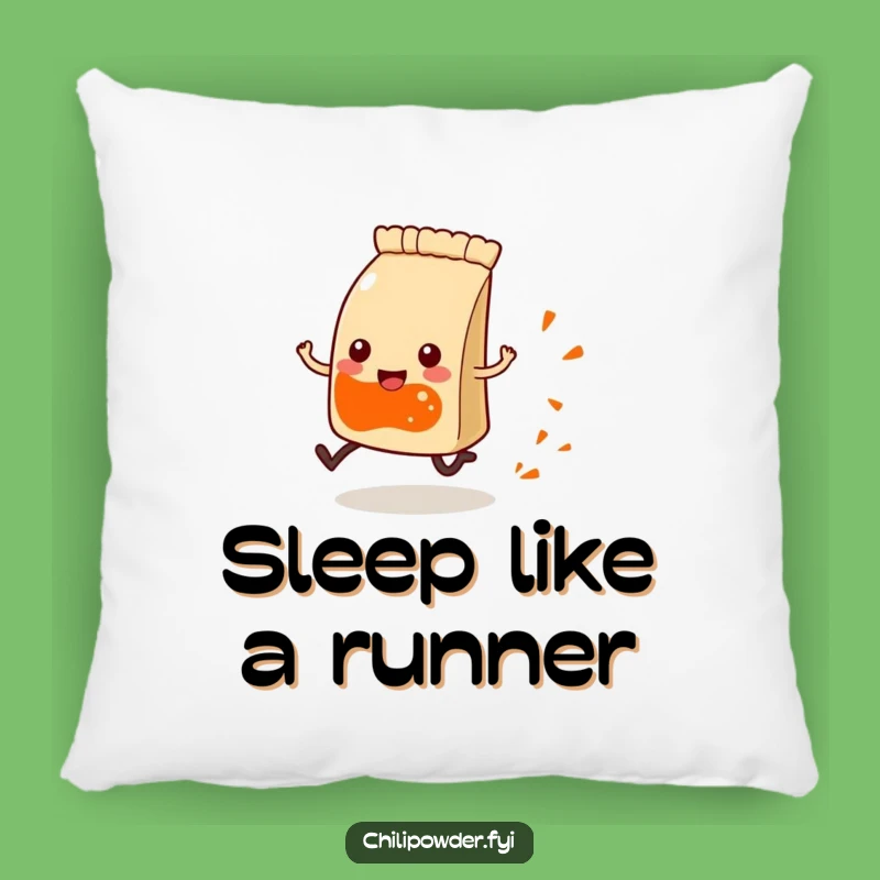 Funny Kawaii Chili Pouch Running Pillow - Cozy Active Humor Accent