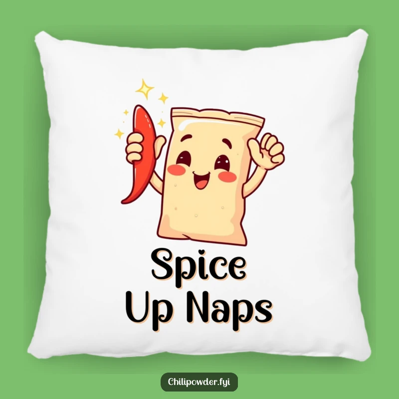 Comfy Funny Chili Powder High-Five Pillow: Hugs of Spicy Cheer