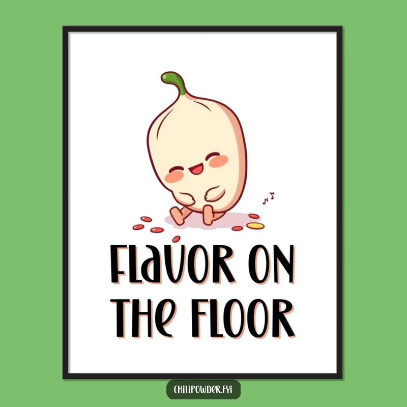 Funny Chili Powder Dusting Off Digital Art - Instant Spice Character Decor