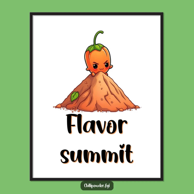 Funny Chili Climber Digital Art: Instant Motivation for Your Walls