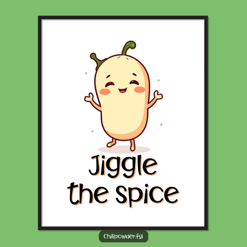 Funny Chili Powder Jig Digital Art: Instant Hilarious Spice Decor Gift