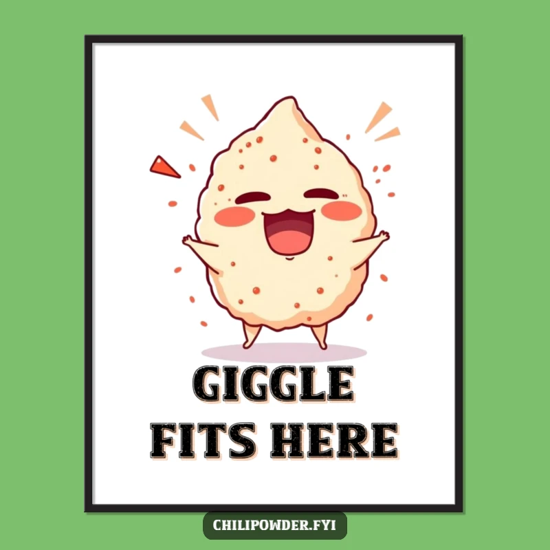 Funny Chili Powder Tantrum Digital Art - Hilarious Giggling Spice Print