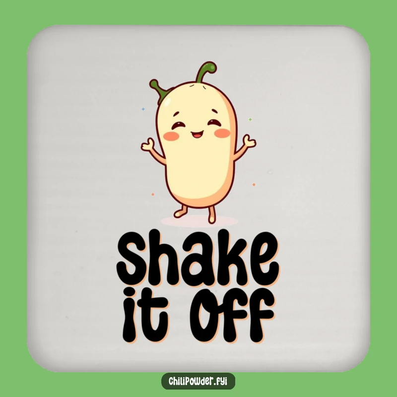 Funny Chili Powder Jig Coaster: Protect Surfaces with Spice and Humor