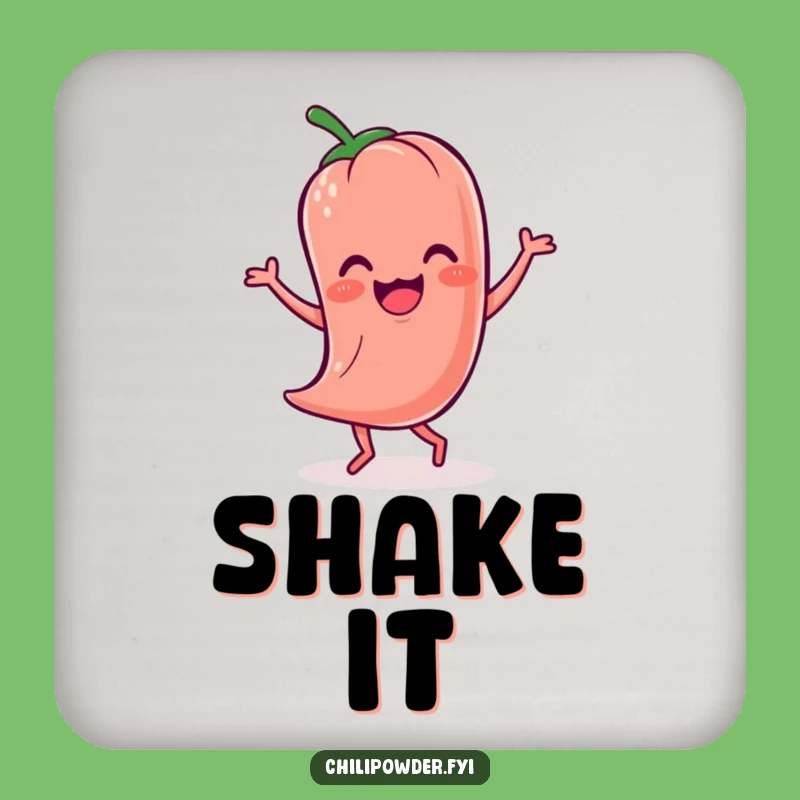 Funny Kawaii Chili Powder Jig Coaster A Whimsical Gift