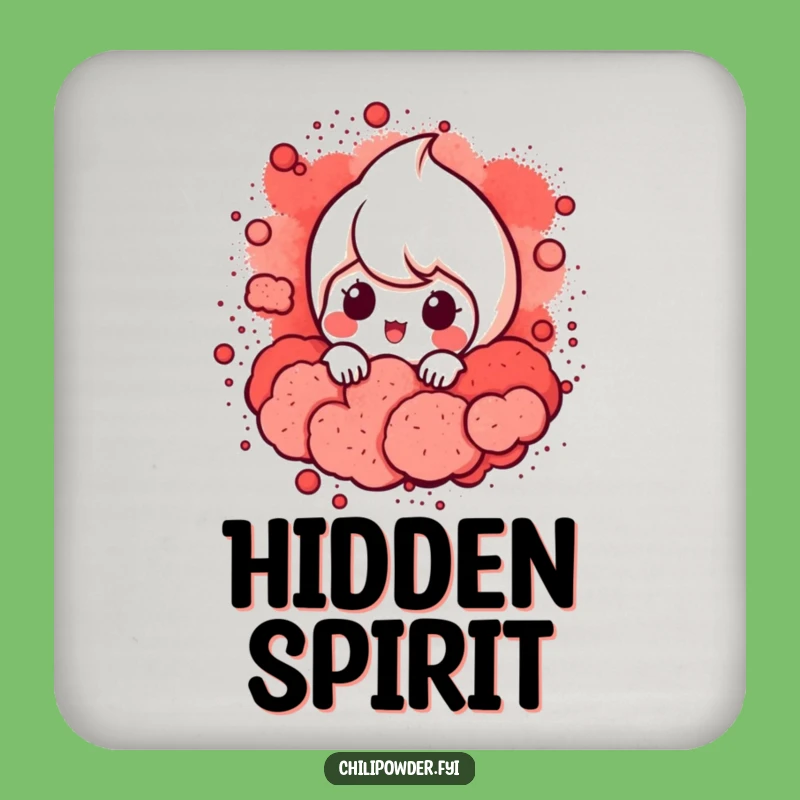 Funny Chili Powder Peek Coaster Set: Protect Tables with Mystery