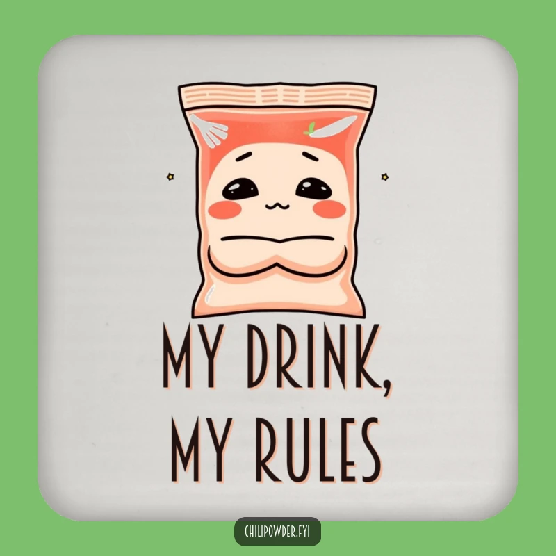 Funny Chili Coaster Set: Grumpy Spice for Table Protection with Attitude