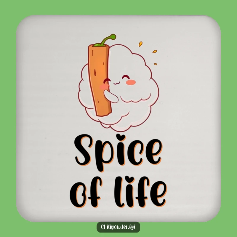 Funny Kawaii Chili Powder Cloud Coaster A Whimsical Gift