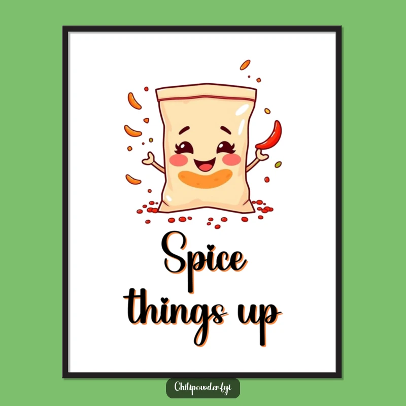 Funny Chili Juggling Poster: Wall Art That Jiggles with Laughter
