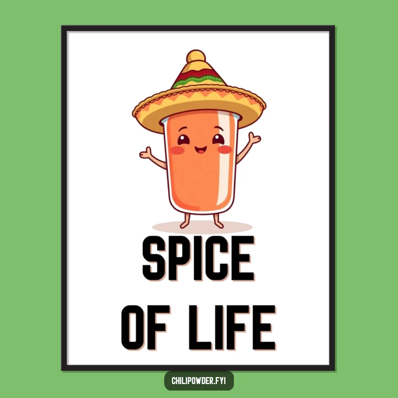 Funny Chili Sombrero Poster: Fiesta Vibes for Your Walls