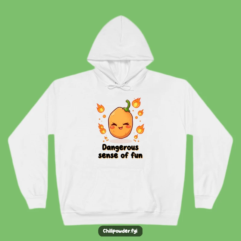 Funny Chili Flame Juggler Hoodie: Stay Warm with Fiery Humor!