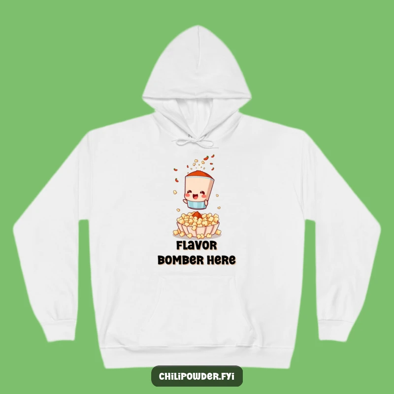 Funny Chili Sifter Hoodie: Cozy Spice Shaker for Movie Nights Gift