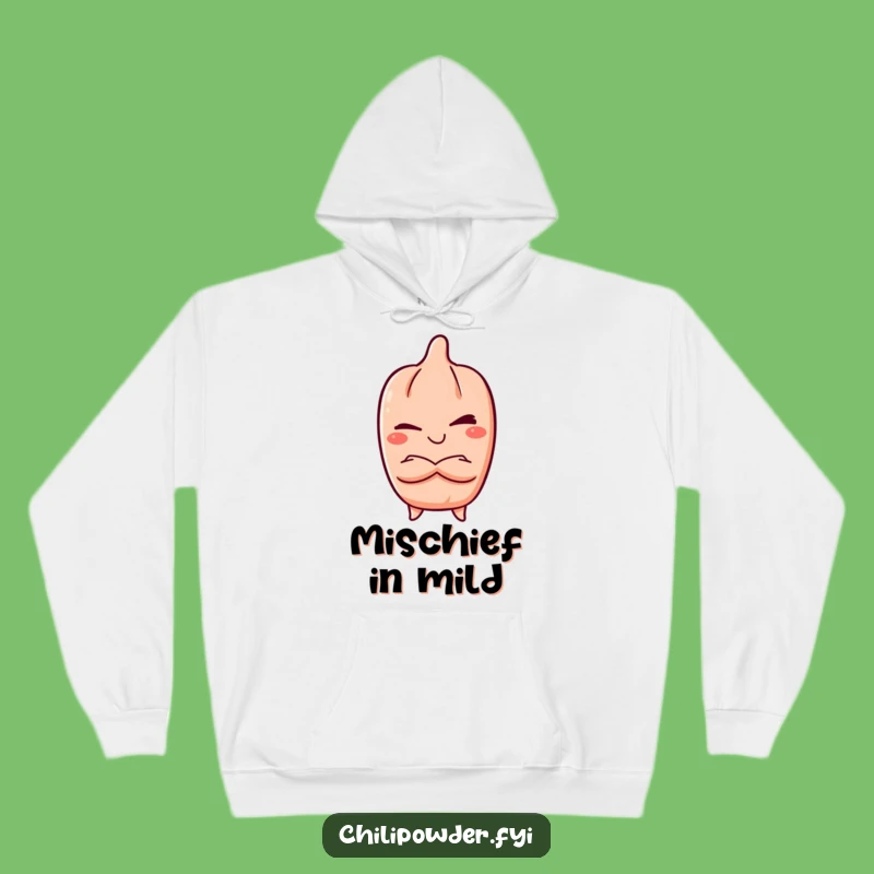 Funny Kawaii Chili Wink Hoodie: Mischievous Grin, Comfy Gift