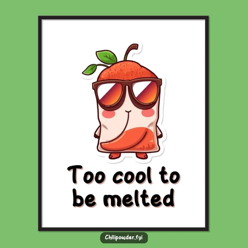 Free Printable Wall Art: Cool Chili Bag Shades, Funny Downloadable Decor and Gift