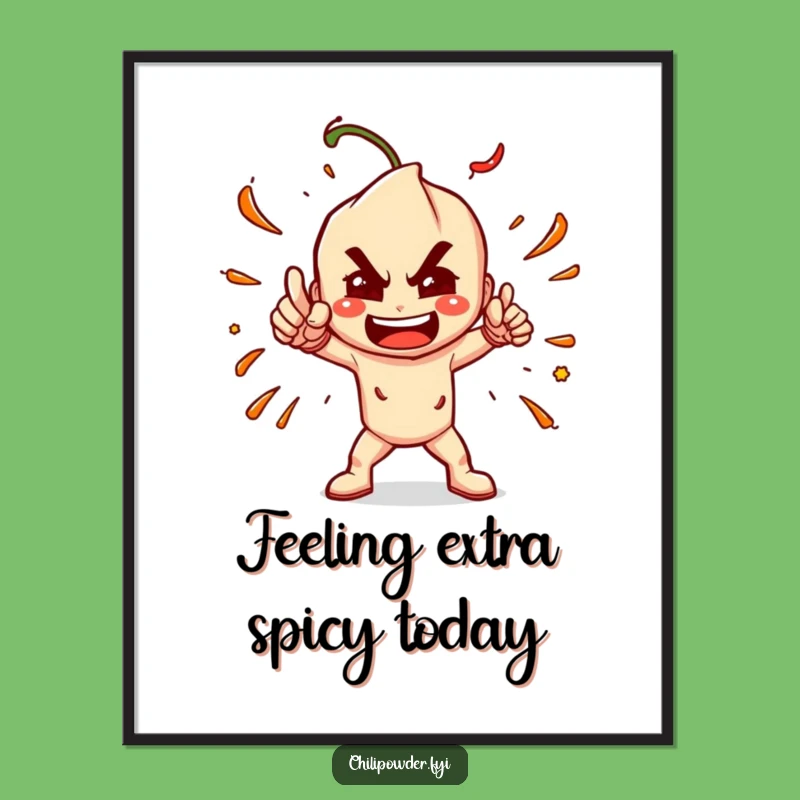 Free Printable Wall Art: Dramatic Chili Funny Downloadable Decor