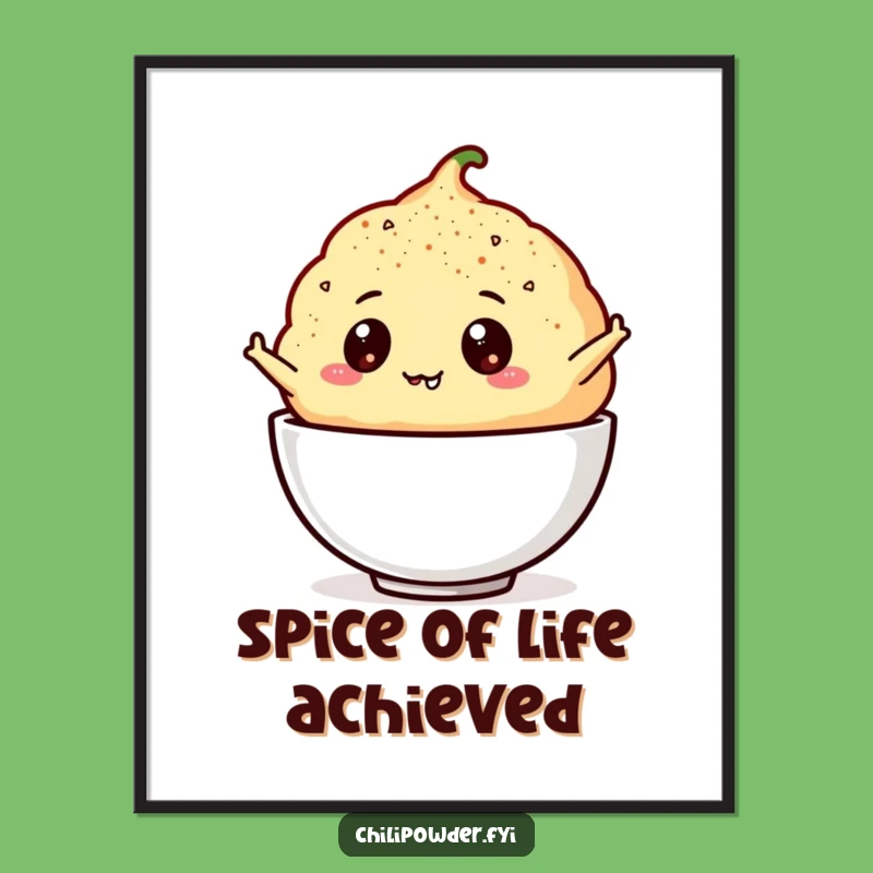 Free Printable Wall Art: Googly Eyed Chili Puff Leaping Humorous Downloadable Decor